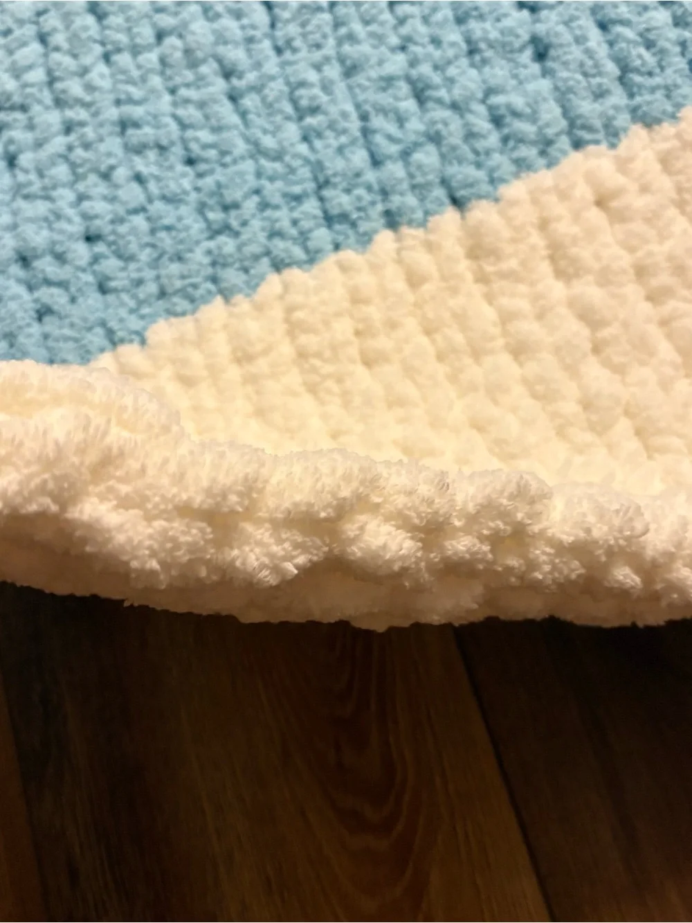 Handmade Throw Blanket Blue Striped Coastal Heavy Anxiety Thick Boys